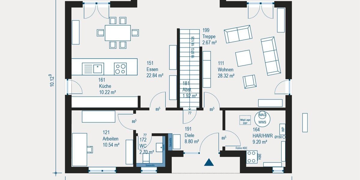 Exklusives Einfamilienhaus Highline 5 - modernes Wohnen mit individuellen Möglichkeiten - 5- Kumhausen | Angebot:27459170