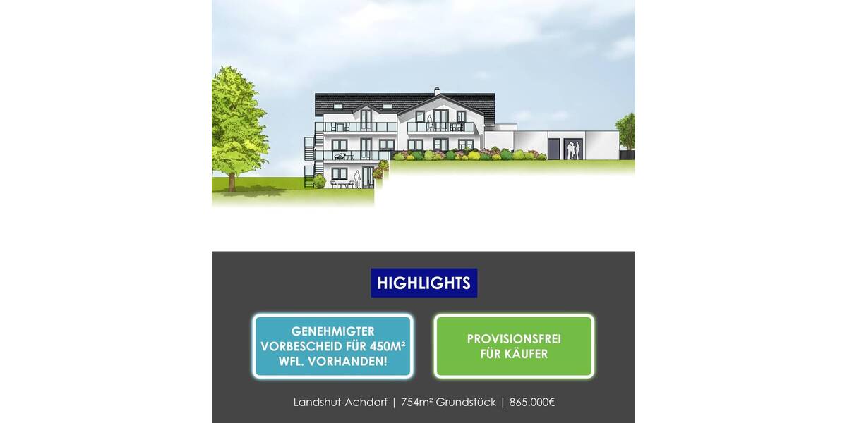 Mehrfamilienhaus, Wohnhaus Landshut Achdorf - 6 Zimmer, 145 m&sup2;, 829.000&euro; | Angebot:25984604