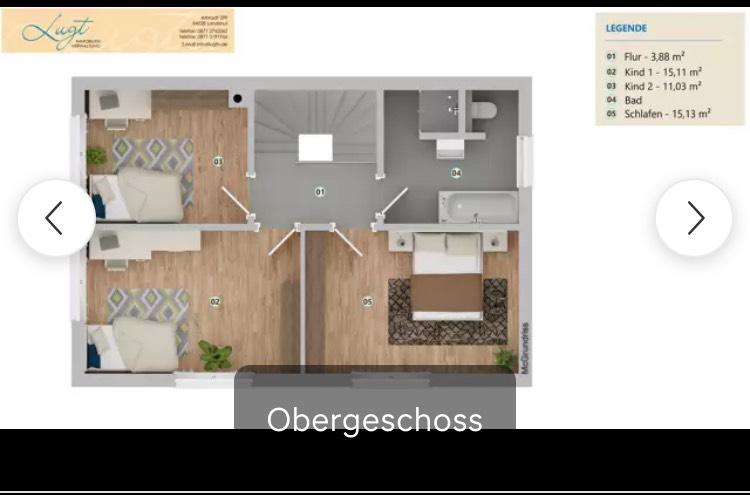 Doppelhaushälfte Bruckberg - 5 Zimmer, 133 m&sup2;, 1.700&euro; | Angebot:25329415