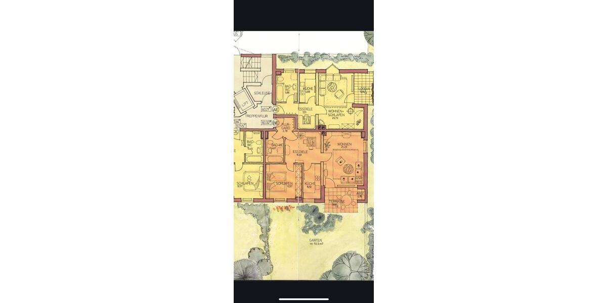 Hochparterre Landshut - 2.5 Zimmer, 61 m&sup2;, 1.150&euro; | Angebot:25989118