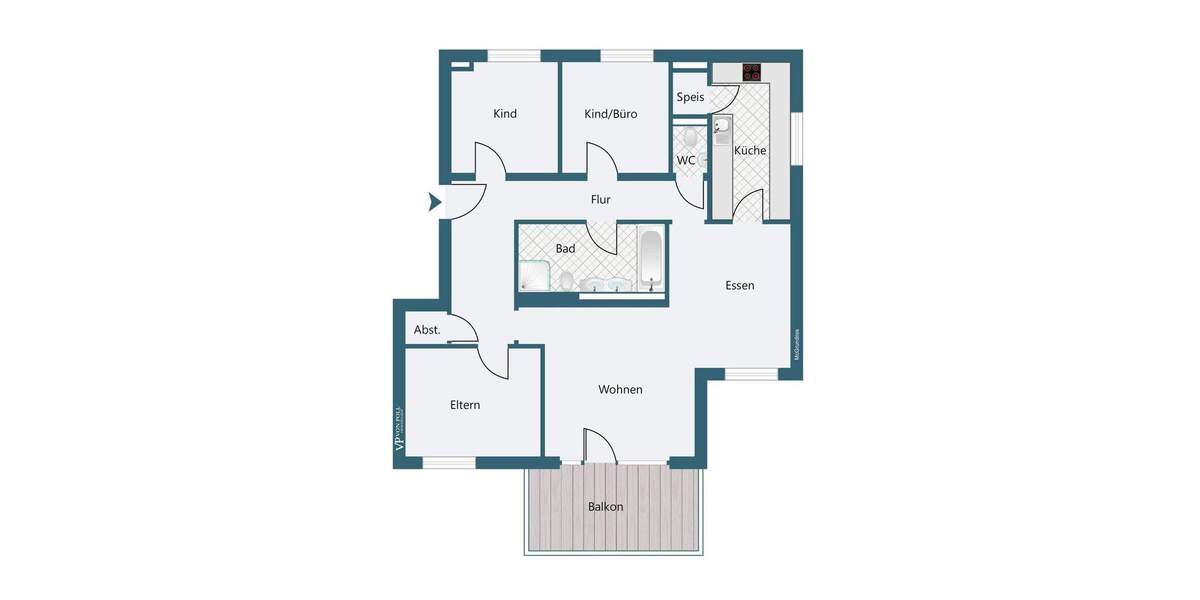 Etagenwohnung Landshut Peter u. Paul - 4 Zimmer, 110 m&sup2;, 595.000&euro; | Angebot:25740543