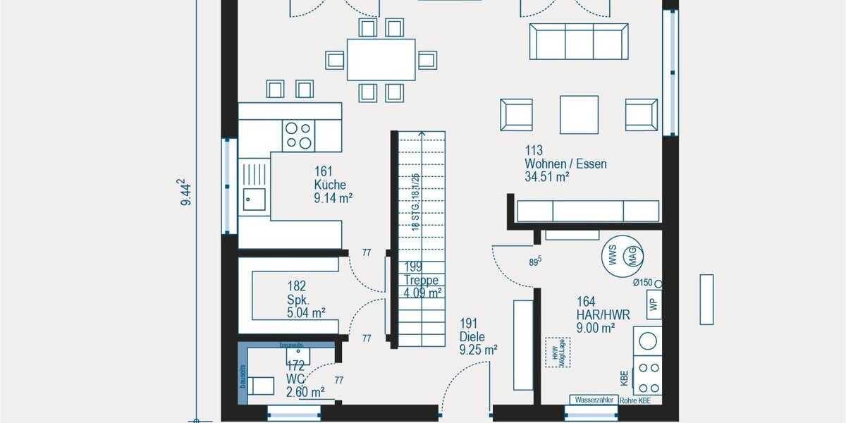 Individuell gestaltbares Einfamilienhaus mit fünf Zimmern und cleverem Raumkonzept - Gewerbeobjekt Furth | Angebot:27329836