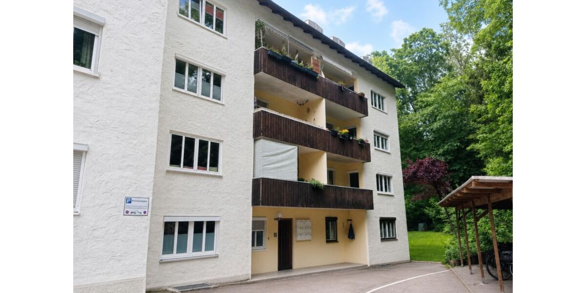 Provisionsfrei* Zentrale 3-Zimmerwohnung in solider Wohnanlage mit Balkon und Garage - Etagenwohnung Landshut Auloh | Angebot:26988349