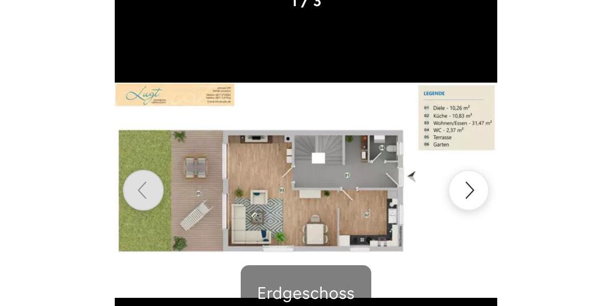 Doppelhaushälfte Bruckberg - 5 Zimmer, 133 m&sup2;, 1.700&euro; | Angebot:25329415