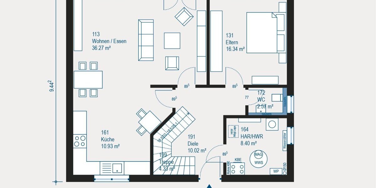 Modernes Einfamilienhaus Home 12: Viel Raum für Ihre Wohnideen - 1- Vilsbiburg | Angebot:27459169
