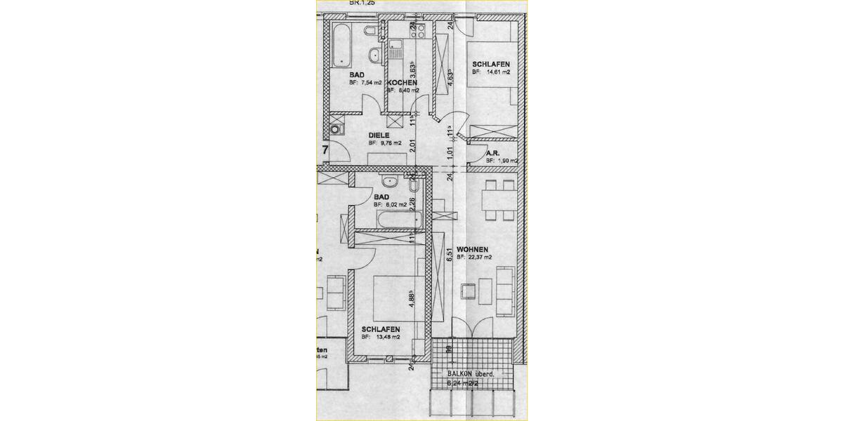Etagenwohnung Dorfen - 2 Zimmer, 62 m&sup2;, 805&euro; | Angebot:26341277