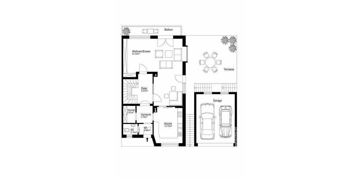 Doppelhaushälfte Haag an der Amper Haag - 6 Zimmer, 170 m&sup2;, 690.000&euro; | Angebot:26055080