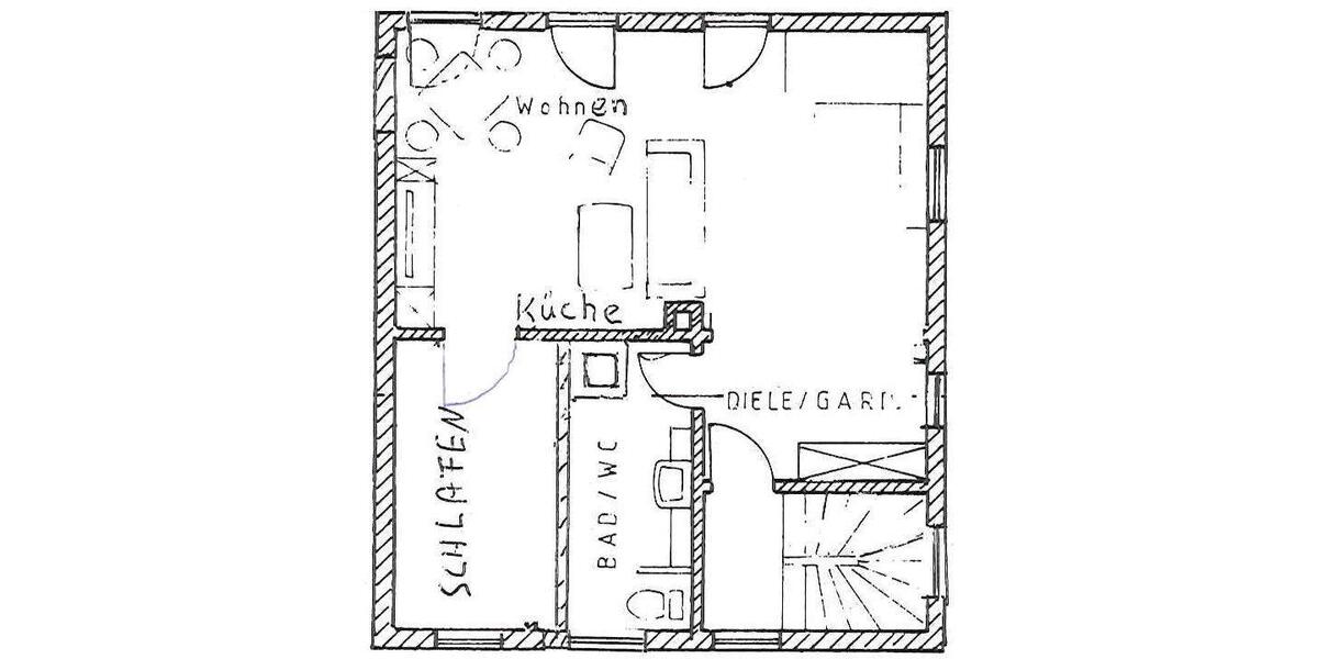 Einfamilienhaus Neufahrn in Niederbayern - 2 Zimmer, 60 m&sup2;, 580&euro; | Angebot:26633311