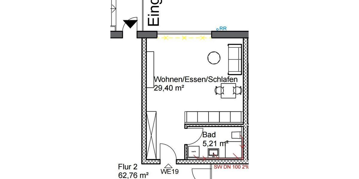 Etagenwohnung Wörth an der Isar - 1 Zimmer, 35 m&sup2;, 380&euro; | Angebot:25992244