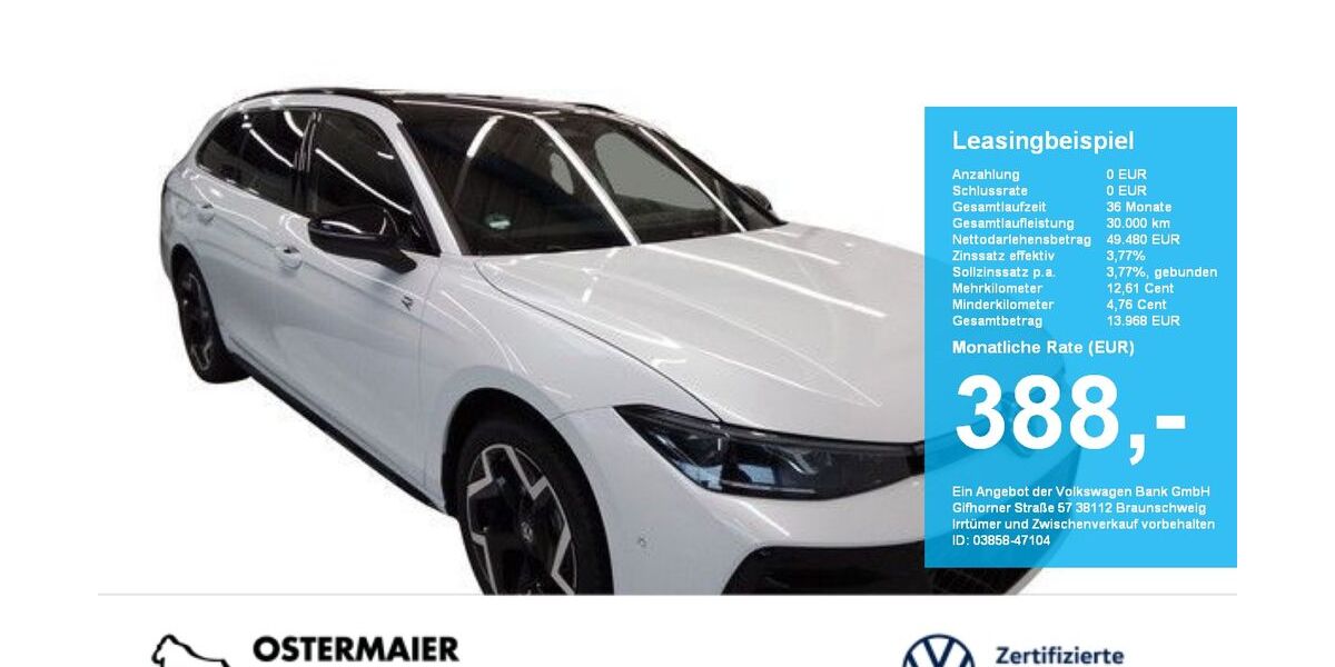 VW Passat Variant 2.060 km 49.480 &euro; Vilsbiburg 84137