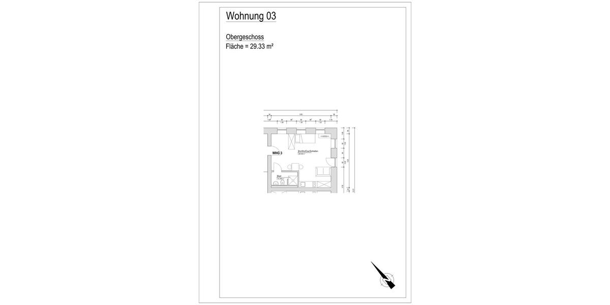 Etagenwohnung Marklkofen - 1 Zimmer, 1 m&sup2;, 535&euro; | Angebot:26544063