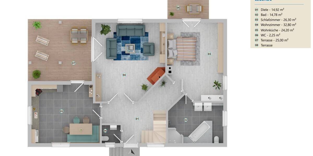 Einfamilienhaus Ergoldsbach Langenhettenbach - 5 Zimmer, 191 m&sup2;, 595.000&euro; | Angebot:25692675